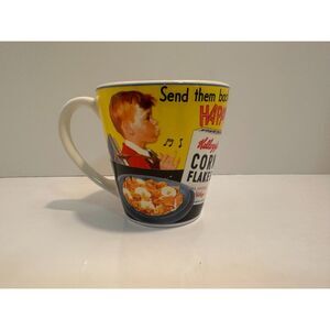 Vintage Retro Kellogg's Corn Flakes "Send Them Back Happy" Coffee Mug